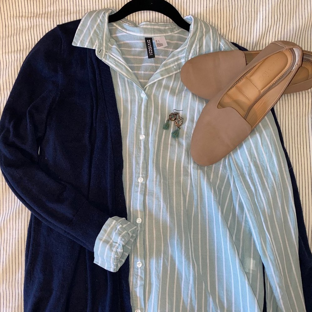 Mint Button Down